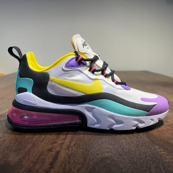 Nike Air Max 270 React “Bright Violet” Women’s Size 7 - Picture 6 of 8